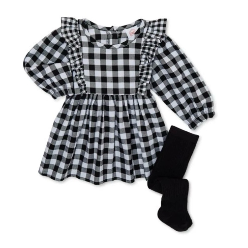 4/$25 | NWT | Buffalo Check Gingham Dress | Multiple Sizes | Wonder Nation - Picture 2 of 6